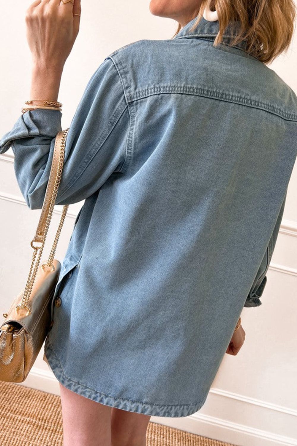 Denim W Blous