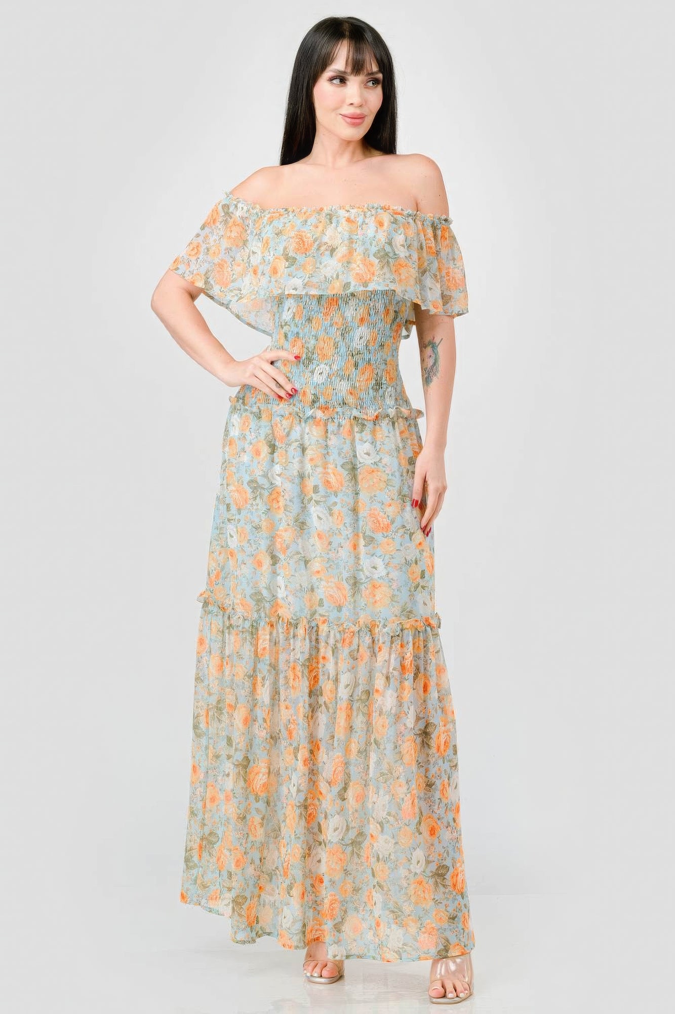 Floral Chi Dress