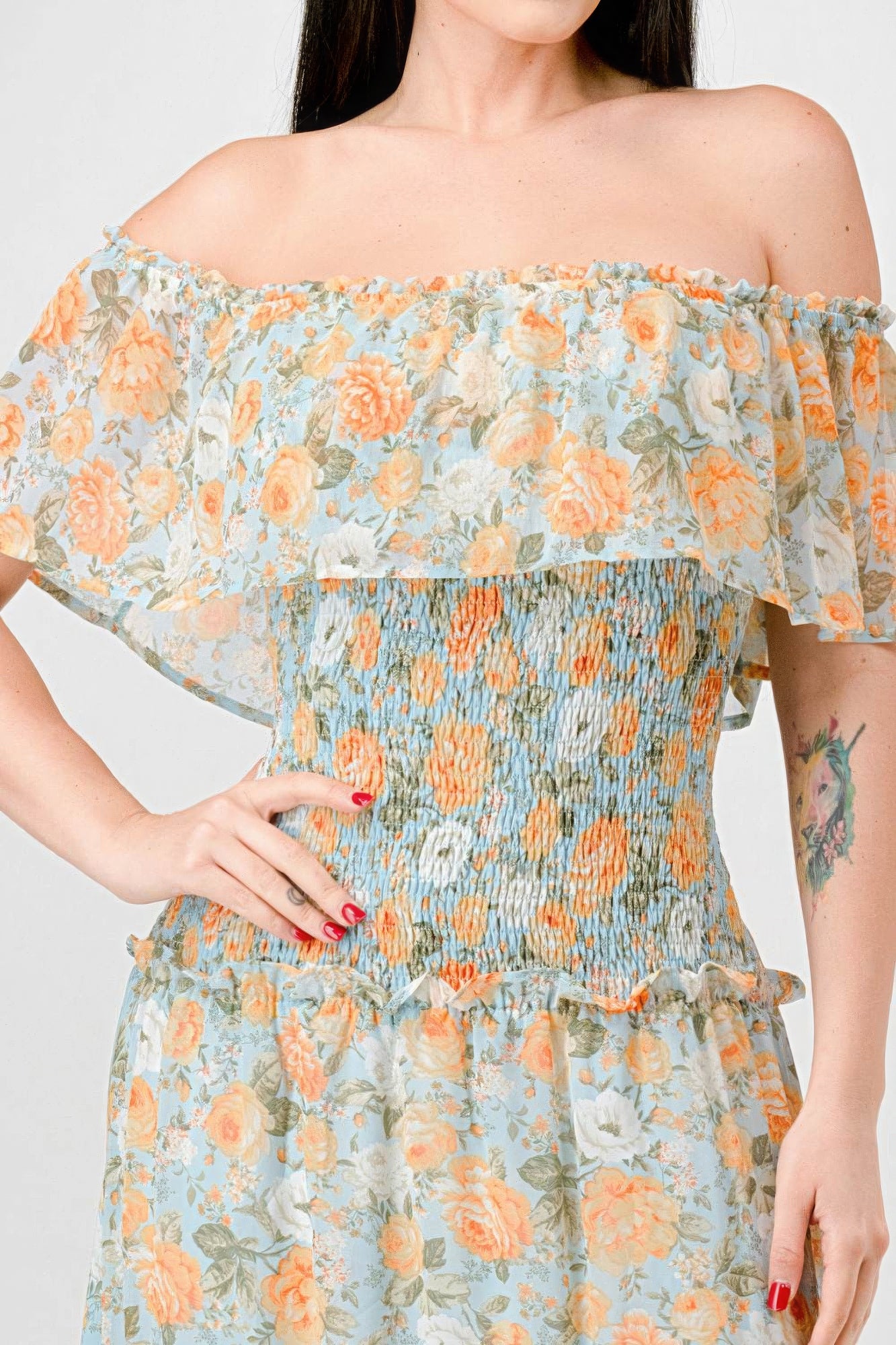 Floral Chi Dress
