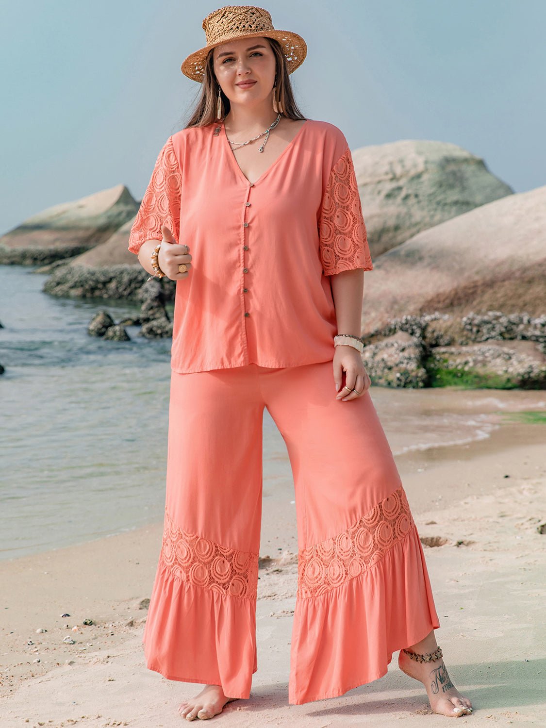 Tropical Pants Set