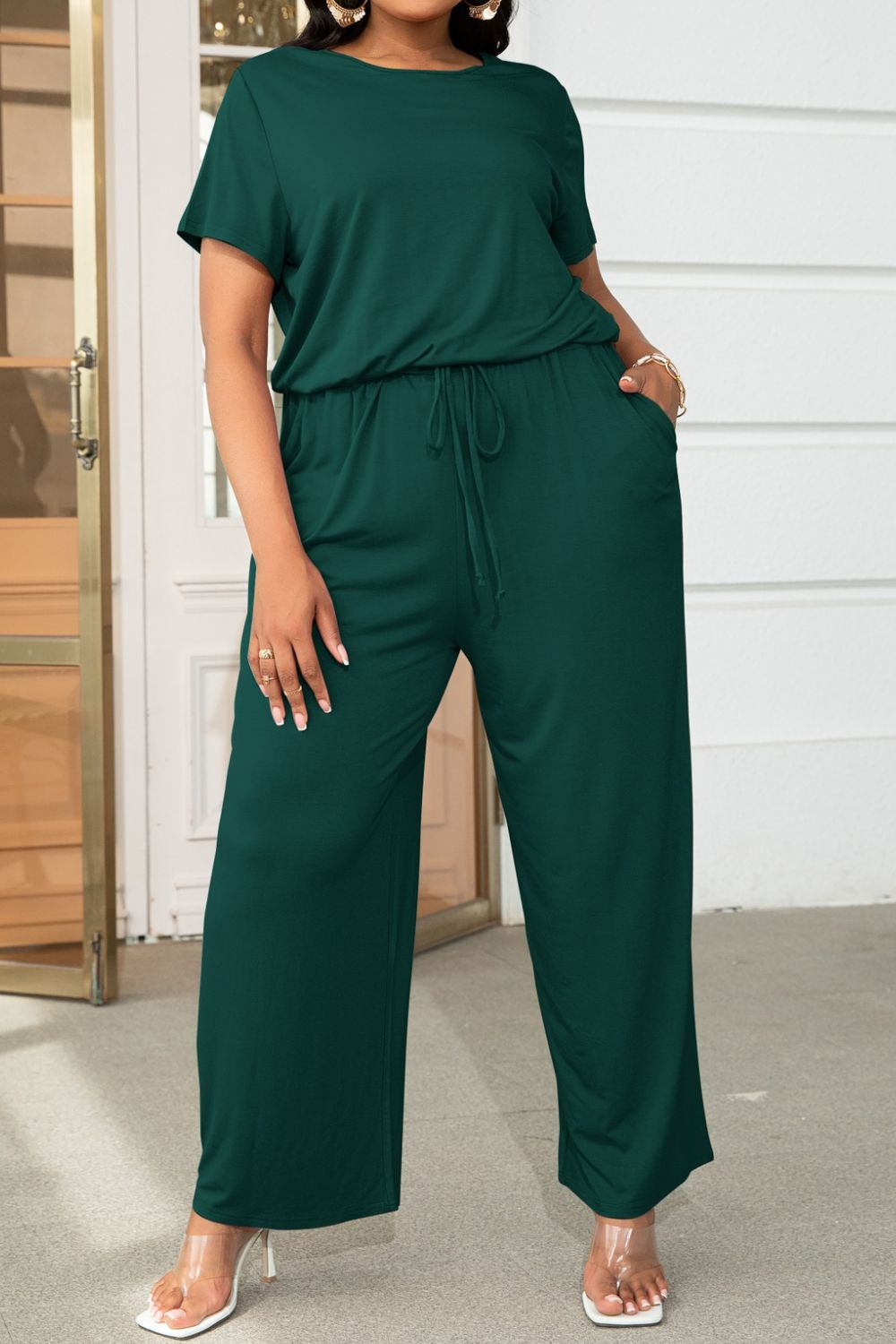 Drawstring Jumpsuit