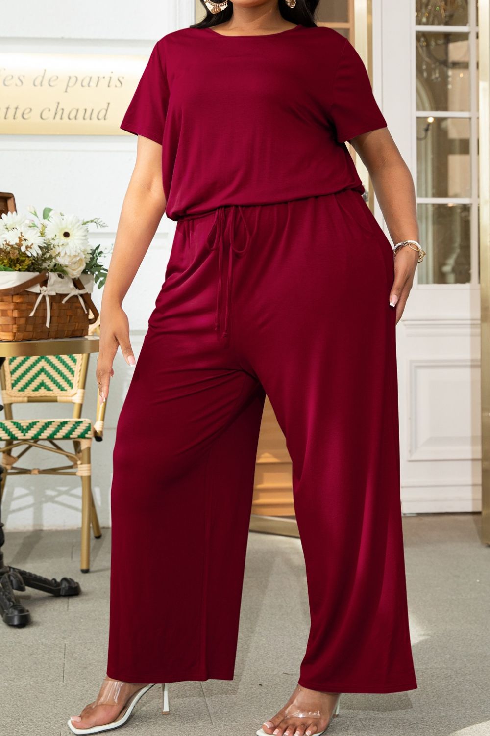 Drawstring Jumpsuit