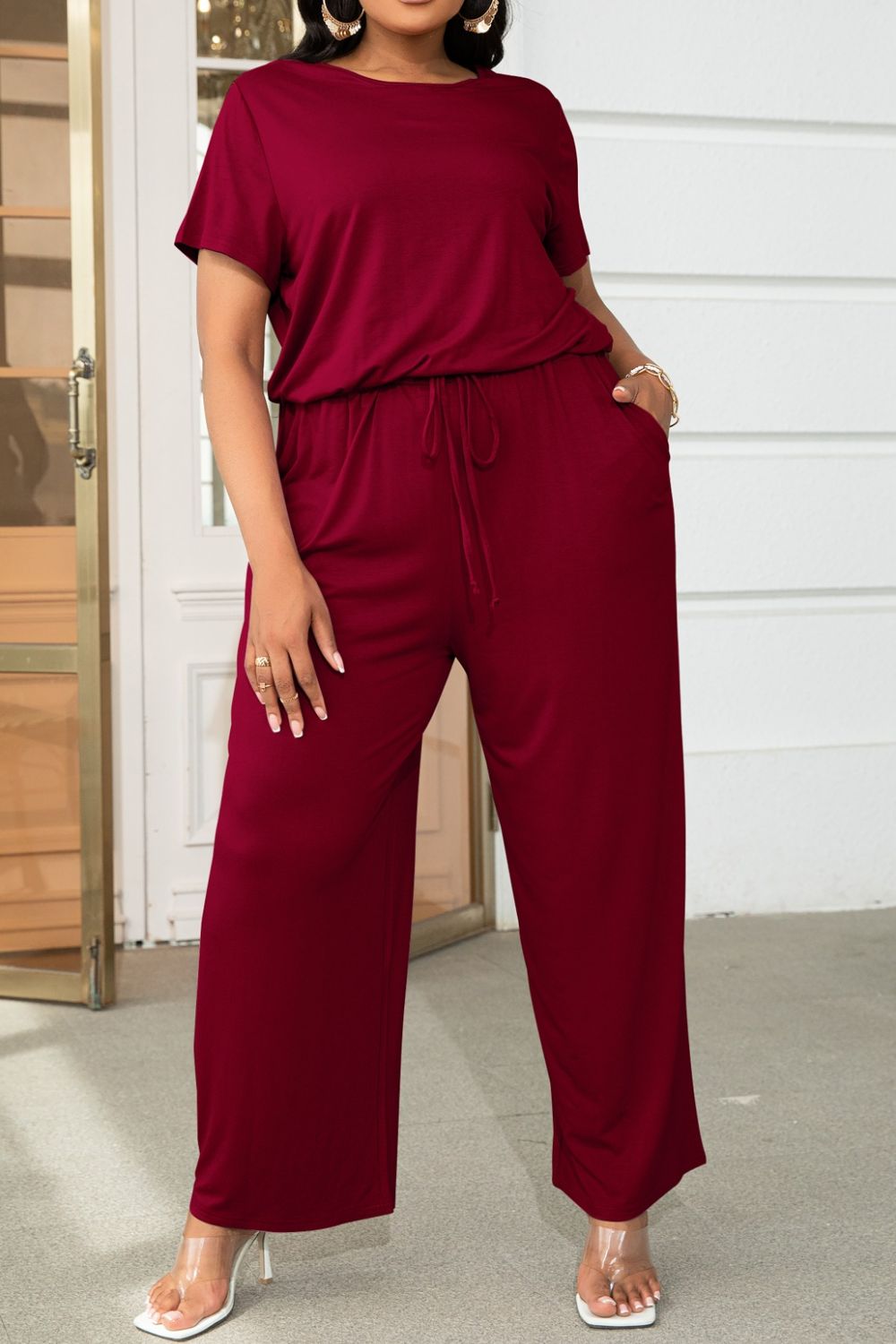 Drawstring Jumpsuit