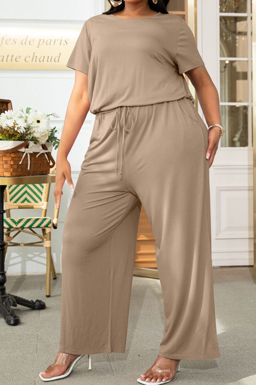 Drawstring Jumpsuit