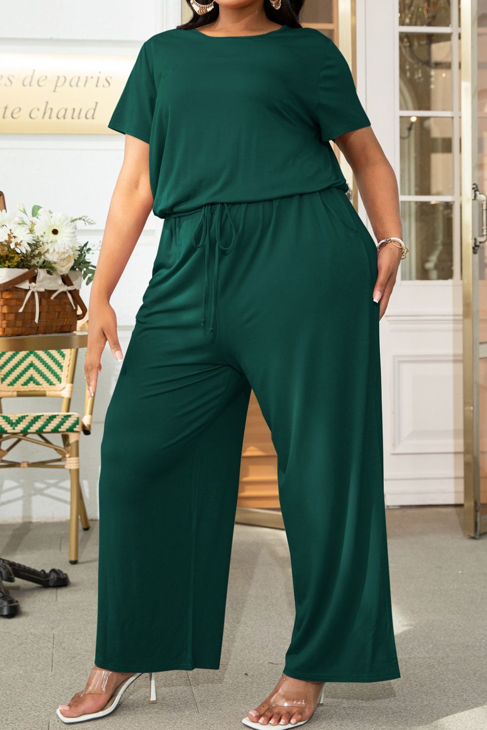 Drawstring Jumpsuit