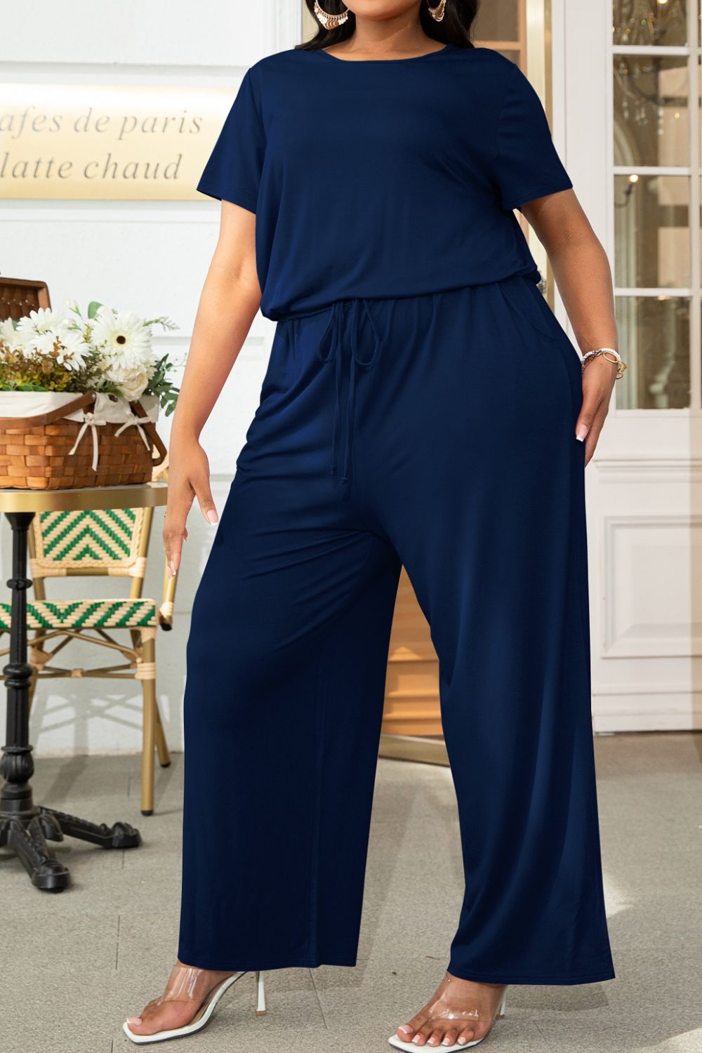 Drawstring Jumpsuit