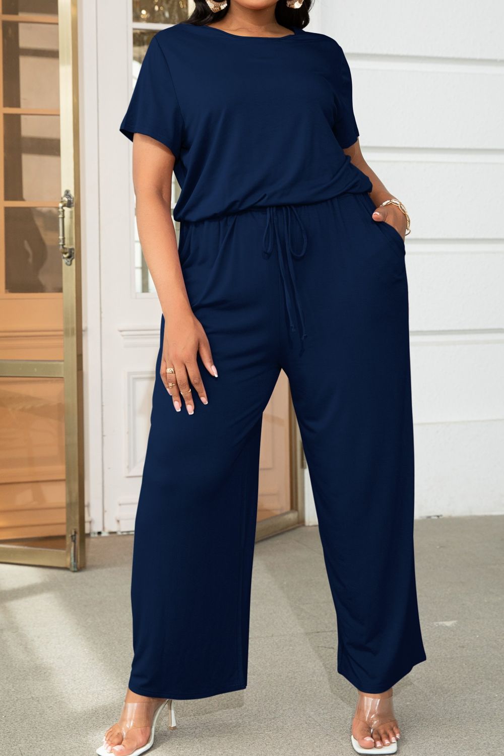 Drawstring Jumpsuit