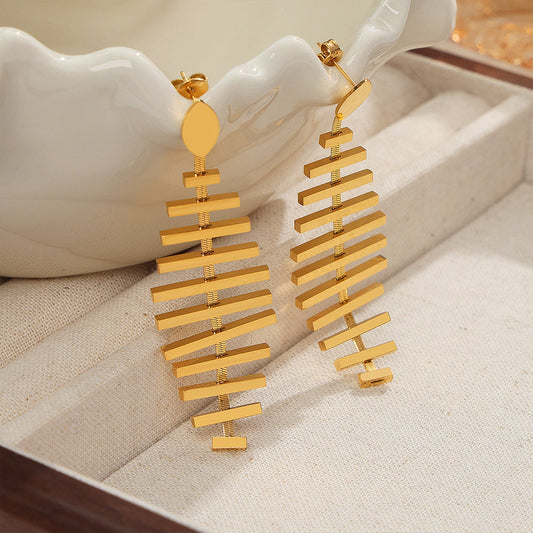 Fishbone Earrings