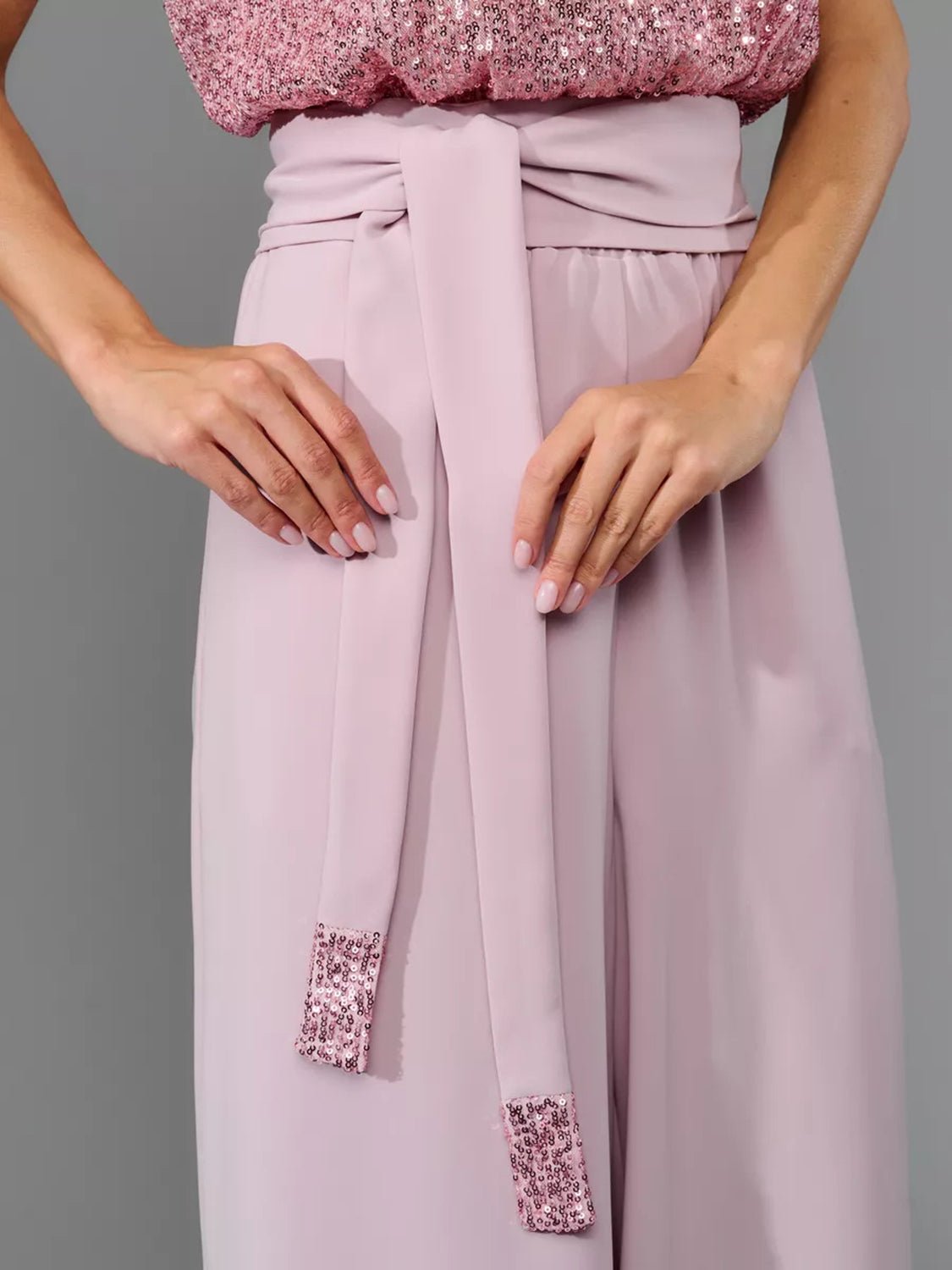 Glitter palazzo jumpsuit