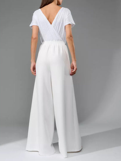 Glitter palazzo jumpsuit