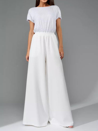 Glitter palazzo jumpsuit