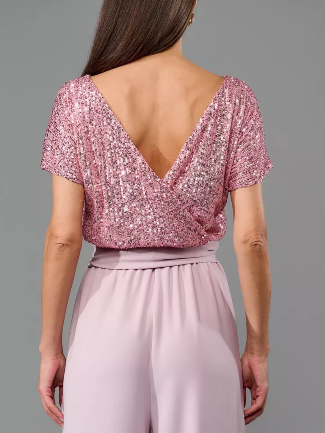 Glitter palazzo jumpsuit