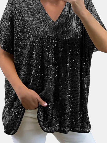 Sequin Top Plus