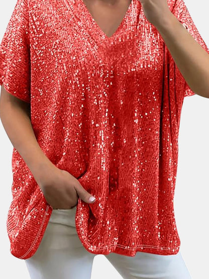 Sequin Top Plus