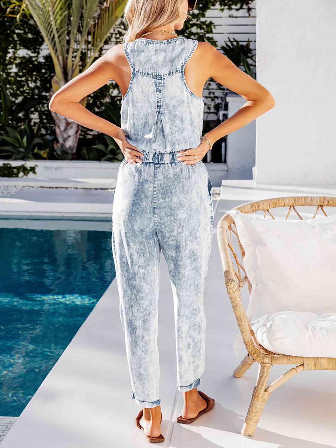 Drawstring Jumpsuit