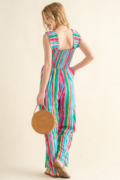 Striped Jumpsuit