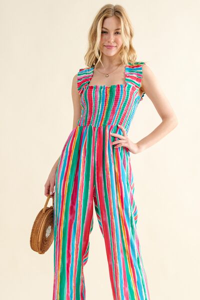 Striped Jumpsuit