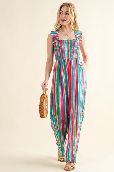 Striped Jumpsuit